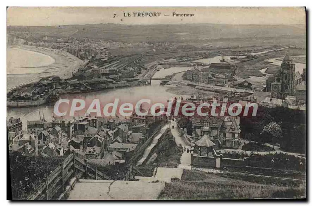 Le Tréport — Panorama — Éditeur inconnu, n°7 - Frente