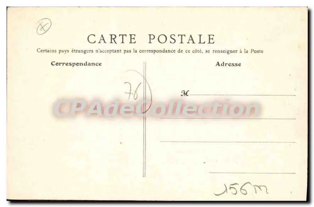 Le Tréport — Ansicht vom Hintergrund des Hafens — B. F., PARIS, n°11 - Rückseite