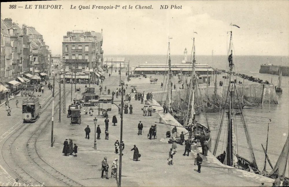 Le Tréport — Quai François-Ier und der Chenal — ND Phot - Vorderseite