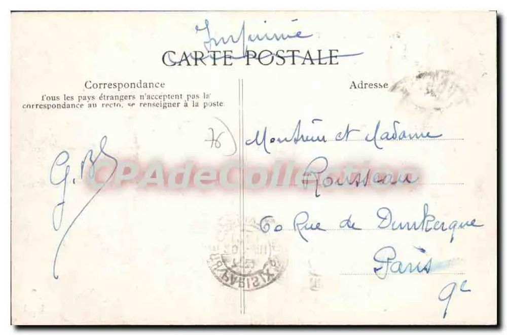 Le Tréport — Saída do "Pollet" - Verso