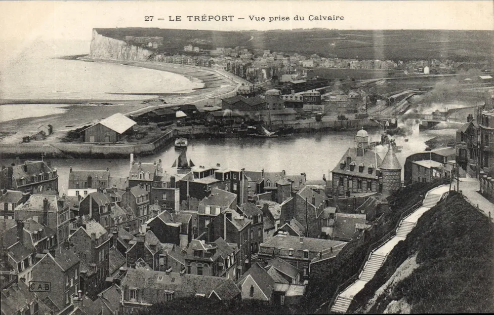 Le Tréport — Vista presa dal Calvario — C.A.B. n°27 - Recto
