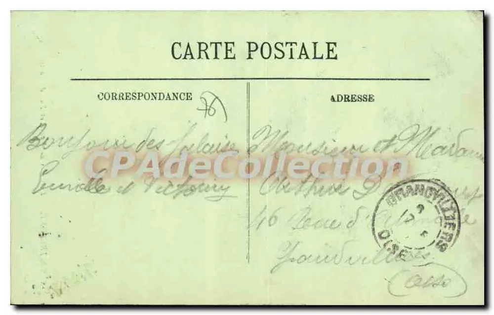 Le Tréport — La Croix de Pierre und Rue de Paris — LL - Rückseite