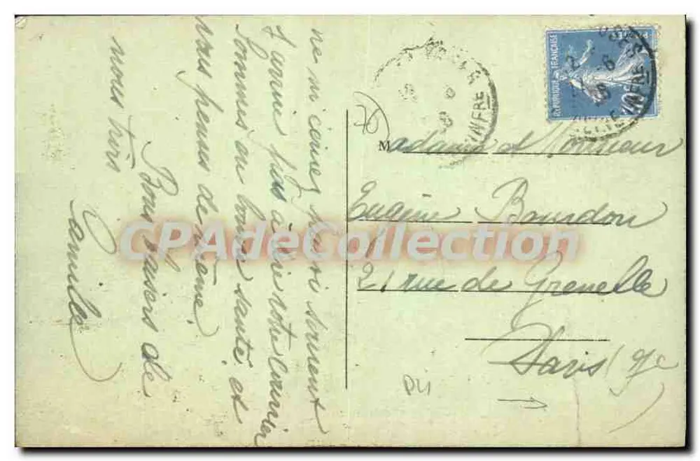 Veuves les-Roses e o Mar — vista panorâmica — editor não identificado - Verso