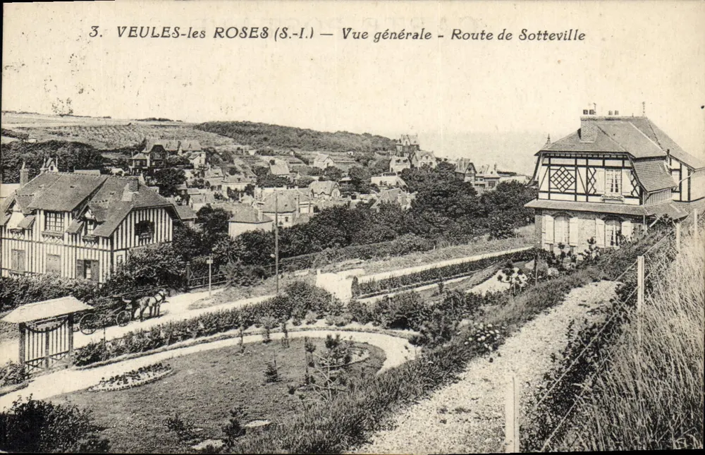 Veules-les-Roses (S.I.) — Allgemeine Ansicht — Route de Sotteville - Vorderseite