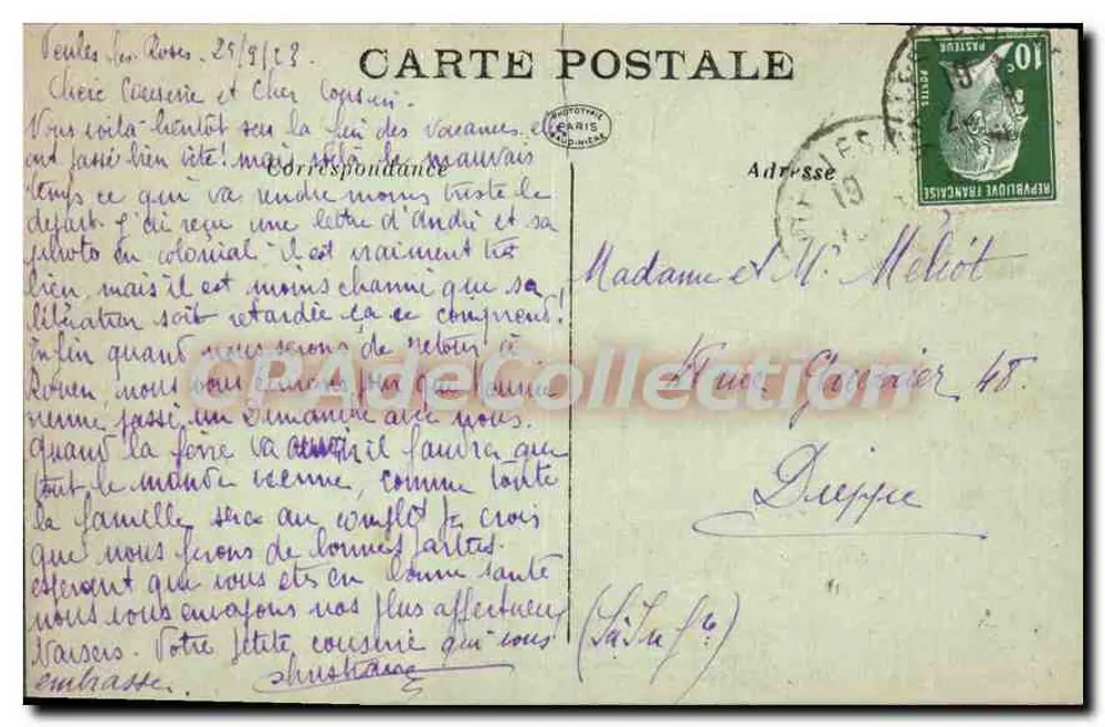 Veules-les-Roses (S.I.) — Allgemeine Ansicht — Route de Sotteville - Rückseite