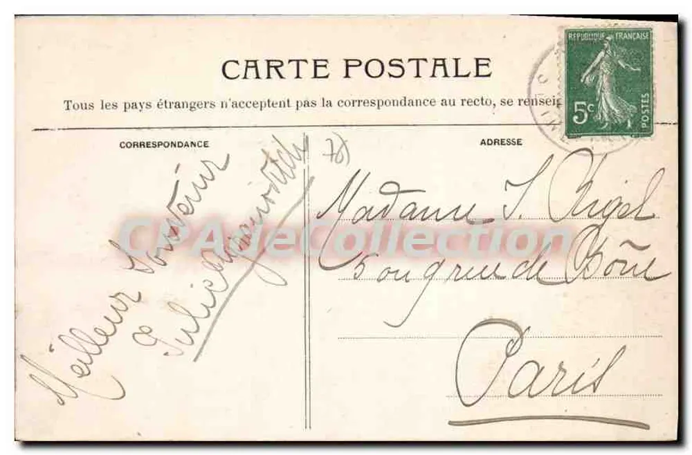 Yport (S.I.) — A Costa até Fécamp com maré baixa — Ed. A. E. M. Paris 2-05 - Verso