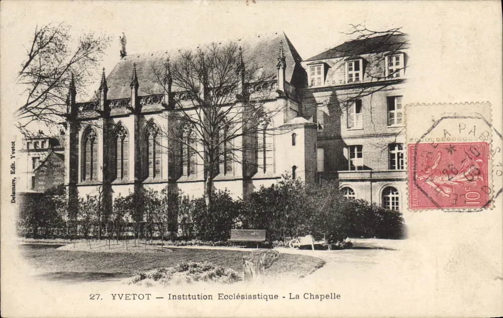 Yvetot — Instituição Eclesiástica - A Capela — Delamare, Edit. Yvetot - Frente