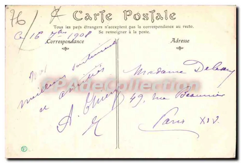 Arques-la-Bataille (Seine-Inférieure) — O Campo de Batalha e o Monumento Comemorativo — Coleção privada n°293 - Verso