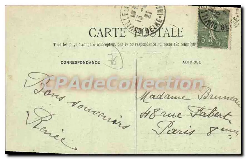 Quiberville — A Vaga — A. Bettembes editora Dieppe - Verso