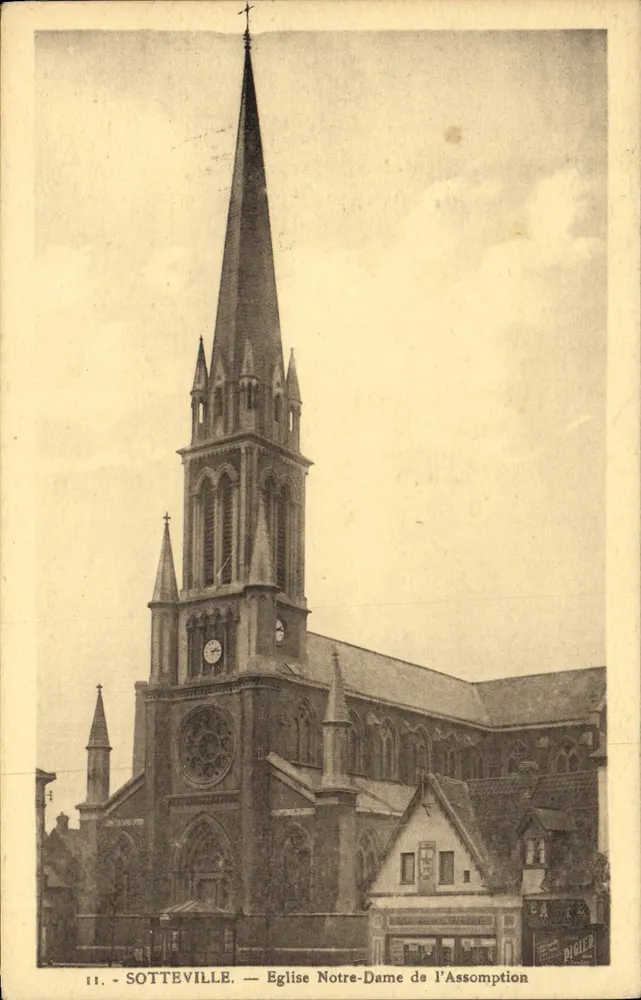 Sotteville — Kirche Notre-Dame de l'Assomption — Verlag Biglier, Nr. 11 - Vorderseite