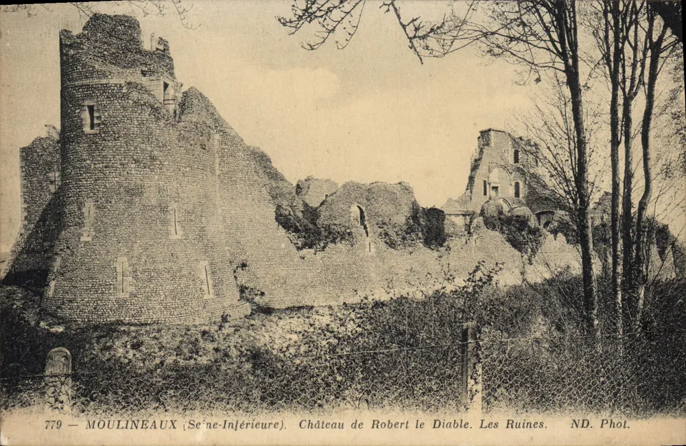 Moulineaux (Seine-Inférieure) — Schloss Robert le Diable. Die Ruinen — ND. Fot. n°779 - Vorderseite