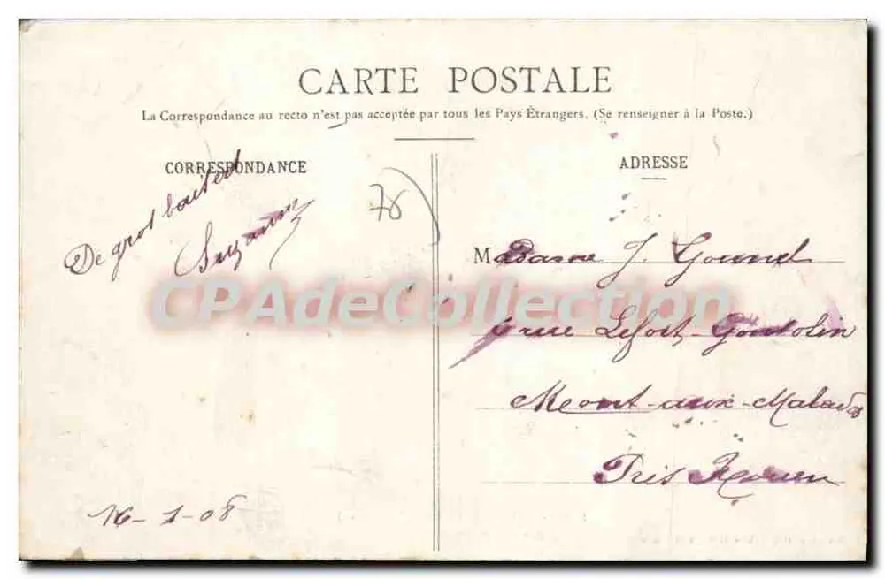 Igreja de Monville (Seine-Inférieure) — Nave e Vidros do Século XVI — I. Guittet, fotógrafo-editor, em Monville - Verso