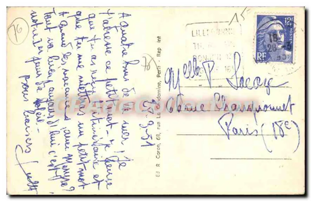 VISÃO DE VEULETTES (Seine-Inf.) — A PRAIA - Verso