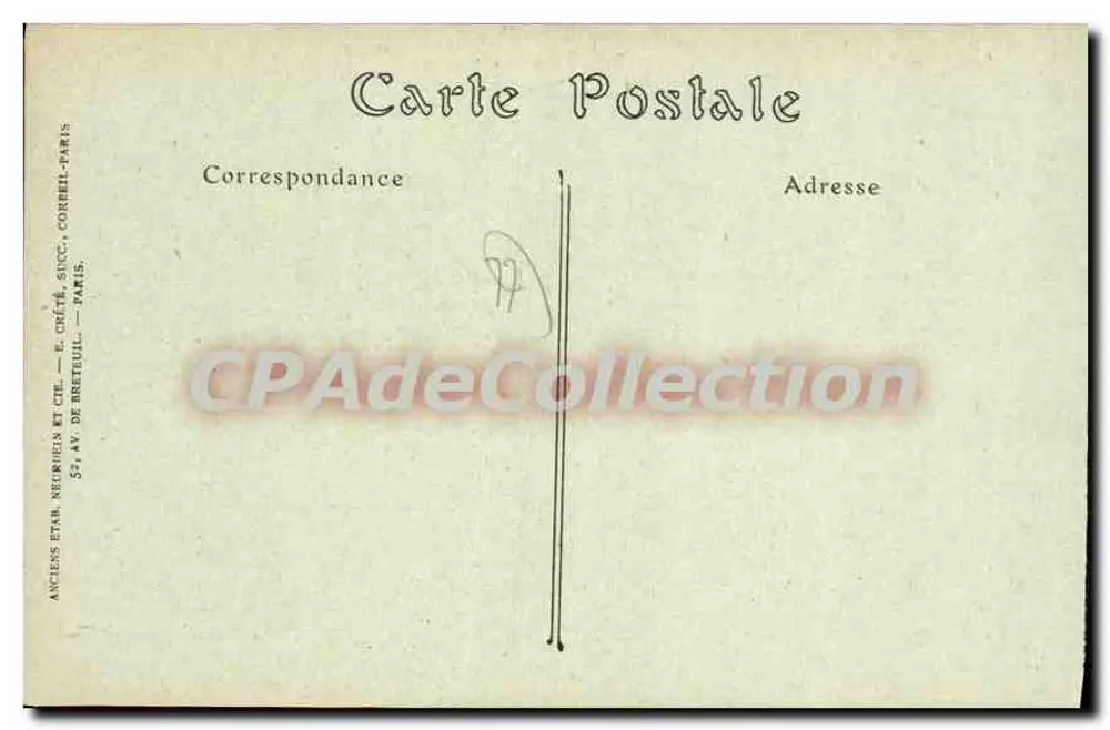 Fontainebleau — Die Grande-Rue — NDHOT, n°403 - Rückseite