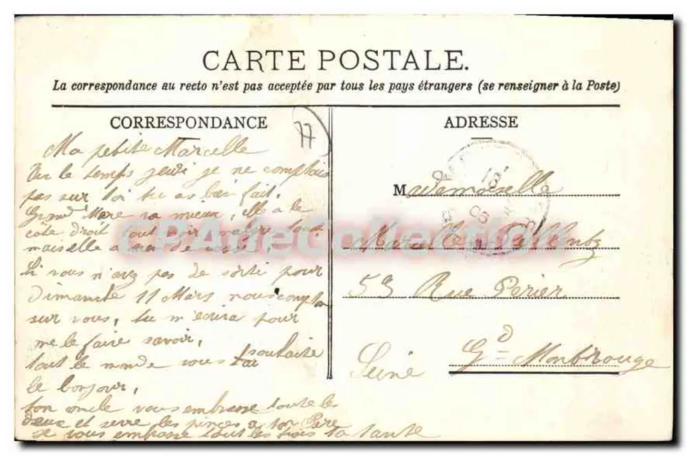 La Marne bei Vallières — Lagny (S.-et-M) — Verlag Richard, Nr. 118 - Rückseite