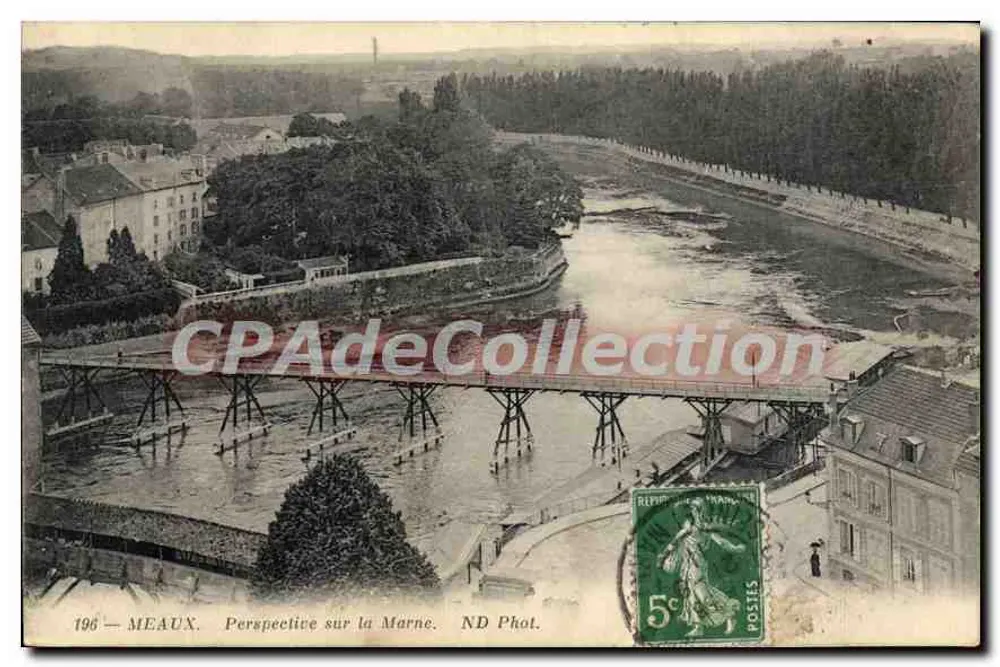 Meaux — Perspectiva sobre a Marne — ND Phot. n°196 - Frente