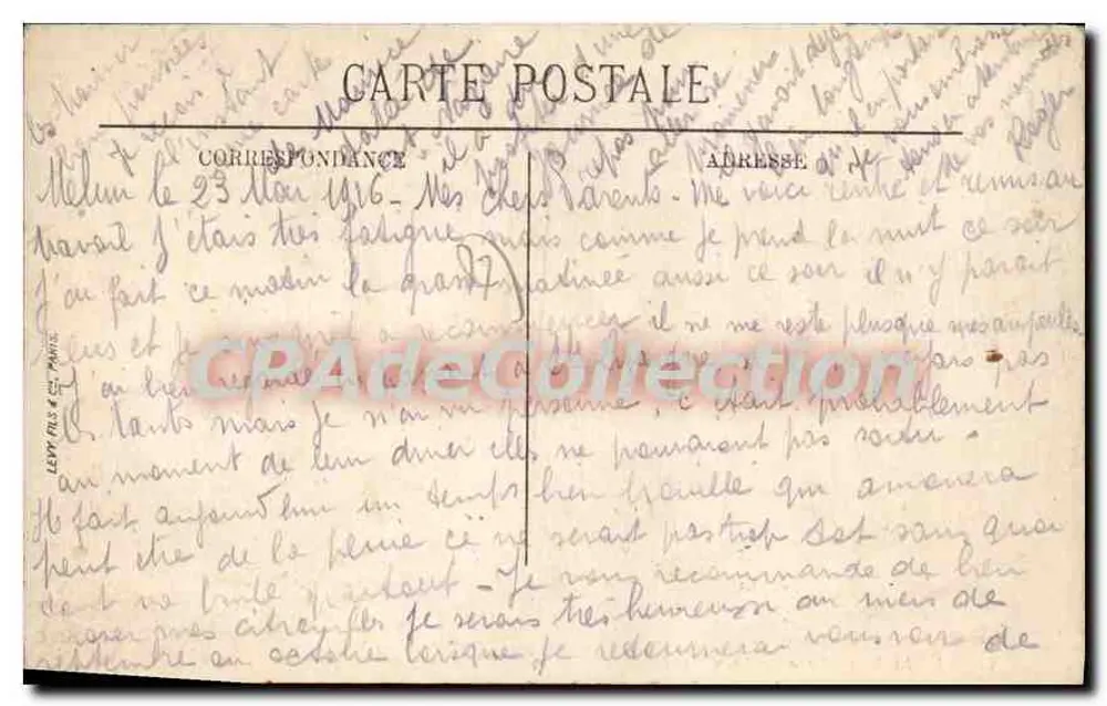 Melun — Praça Chapu — LL. — n°47 - Verso