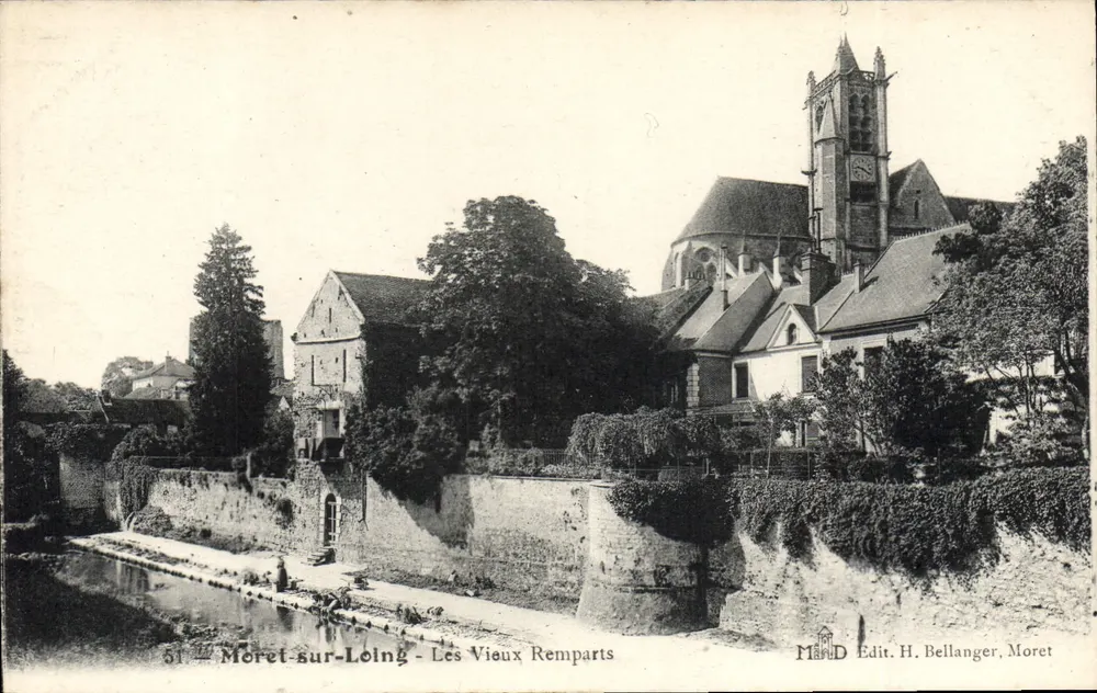 Moret-sur-Loing — Die alten Mauern — Edit. H. Bellanger, Moret - Vorderseite