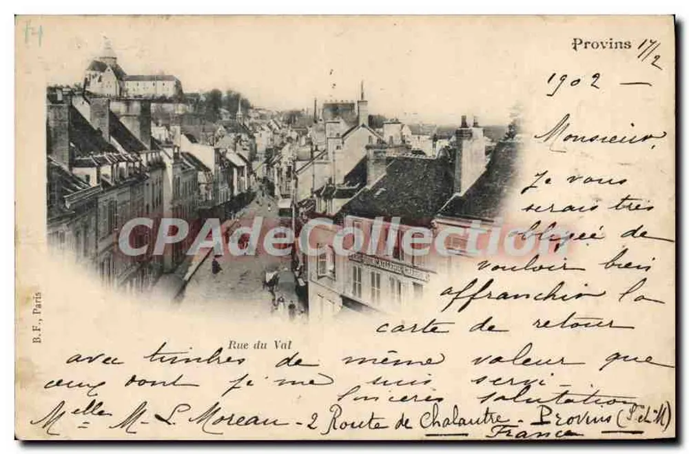 Rua do Val — Provins — B.F., Paris - Frente