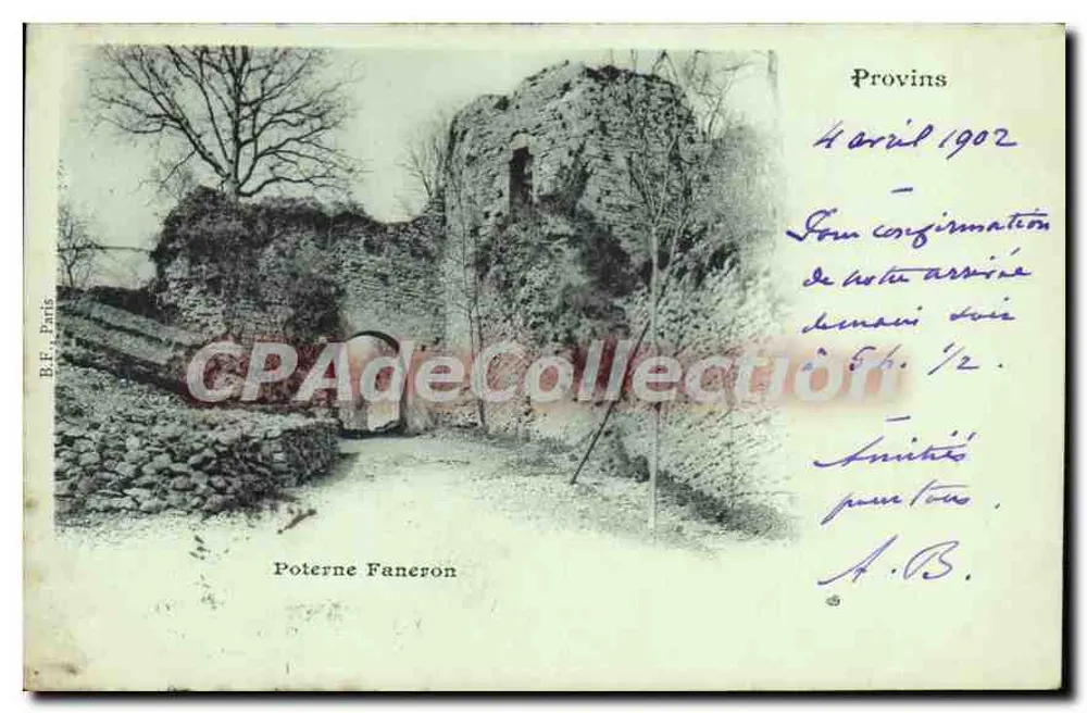 Ruínas de Poterne Faneron — Provins — B.F. Paris - Frente