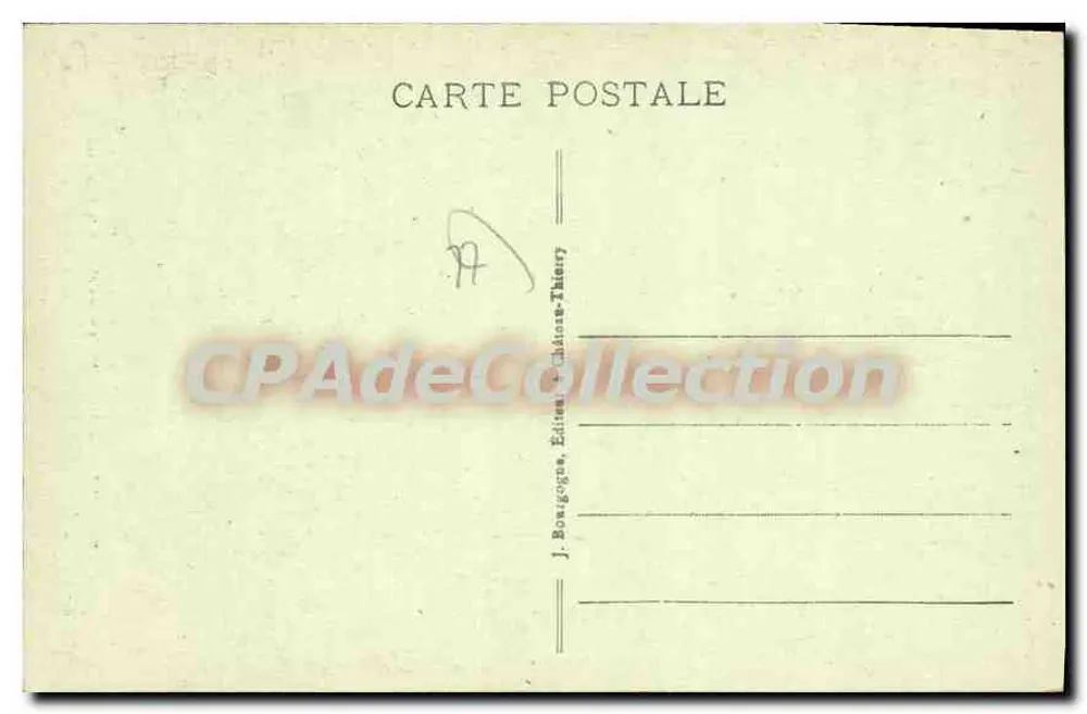 Provins (S.-et-M.) — Monumento elevado em Memória dos Crianças de Provins mortas pela França (Guerra 1914-1918) — Obra do Escultor Diosi — Ed. J. B. - Verso