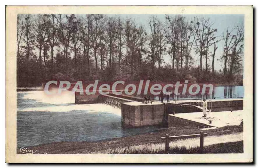 Die Schleuse und der Staudamm von St-Jean — ST-JEAN-les-DEUX-JUMEAUX (S.-et-M.) — Cim - Vorderseite