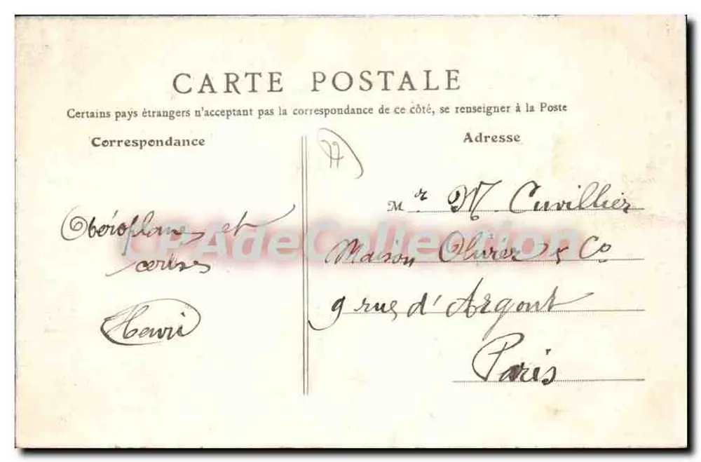 Umgebung von Lagny — Bois des Vallières — La Pissotte — Künstlerische Ausgabe E R T. - Rückseite