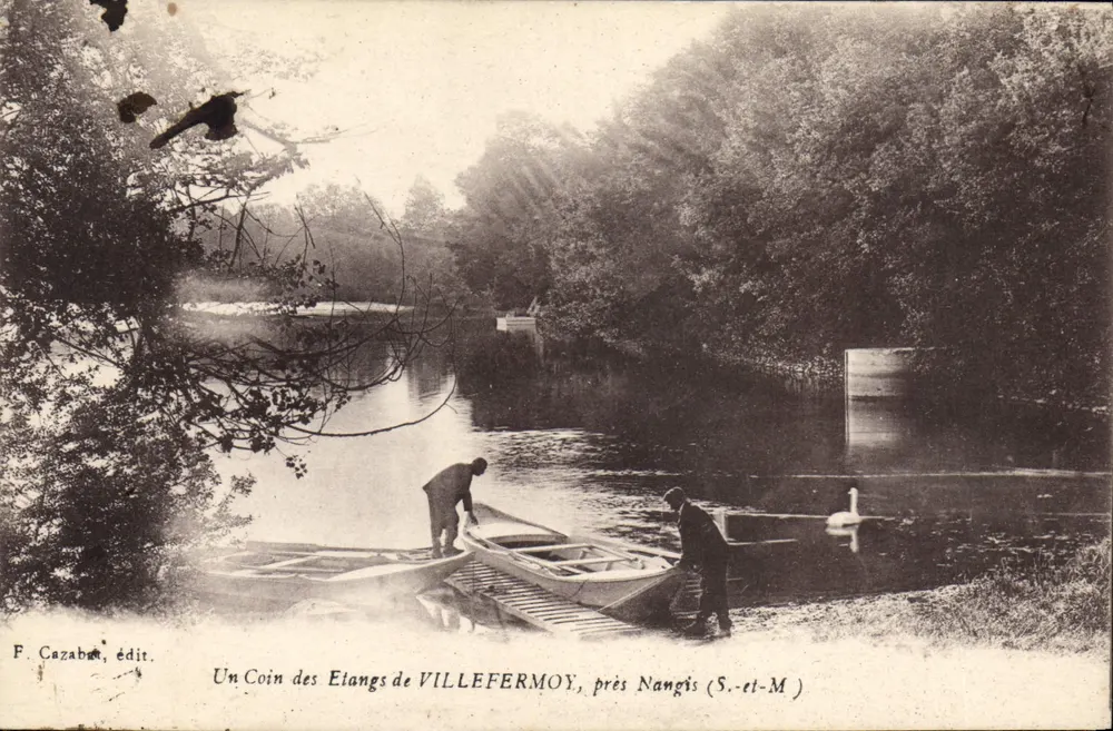 Um canto dos étangs de VILLEFERMOY, perto de Nangis (S.-et-M) — F. Cazabat, edit. - Frente