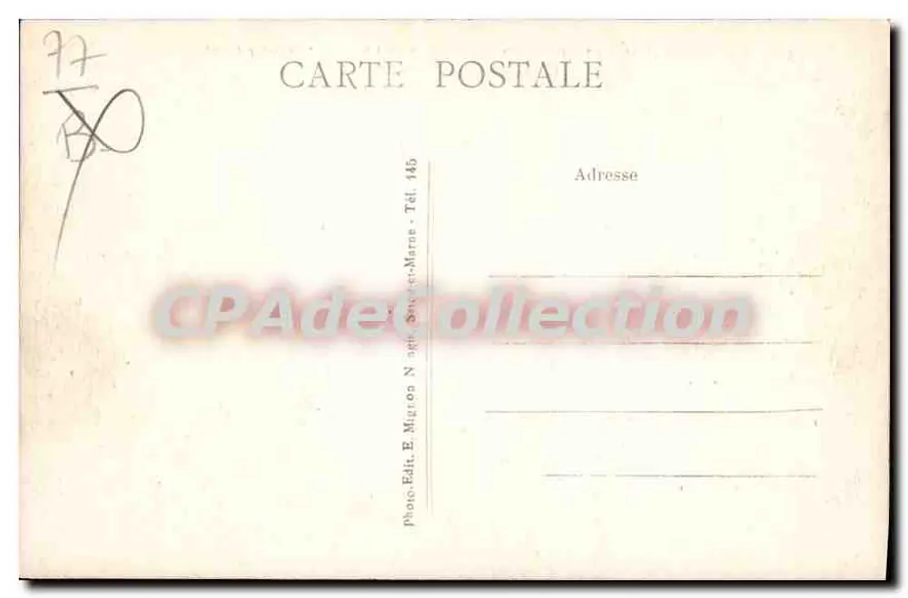 Nangis (S.-et-M) - I suoi dintorni — Castello di Bois-Boudran — Facciata principale - Verso