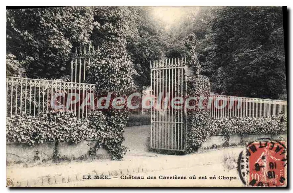 Le Mée — Schloss der Carrières, wo Chapu geboren wurde - Vorderseite