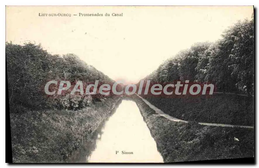 Lizy-sur-Ourché — Kanalpromenaden — P. Simon - Vorderseite
