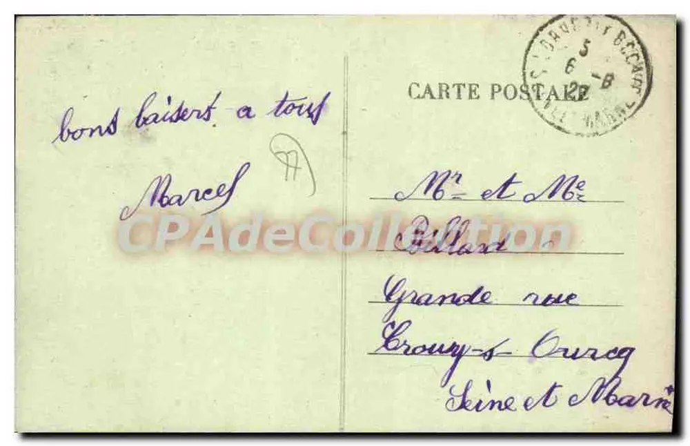 LORREZ-LE-BOCAGE (S.-et-M.) — O Castelo - Verso