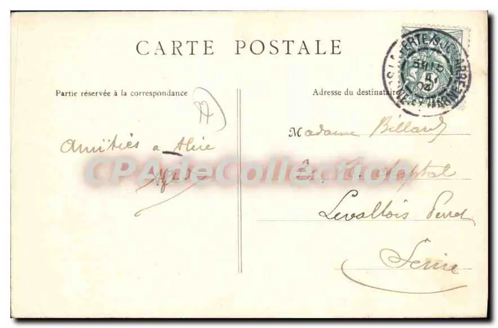 Überquerung der Marne bei La Ferté-sous-Jouarre — 2. März 1814 — Librairie Duburcq - Rückseite