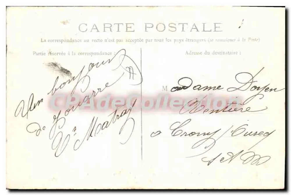 Jouarre (S.-et-M.) — Innenansicht der Kirche — Photographie G. Brindelet, 39 rue St-Nicolas, Ferté-s-Jouarre (S.-et-M.) - Rückseite