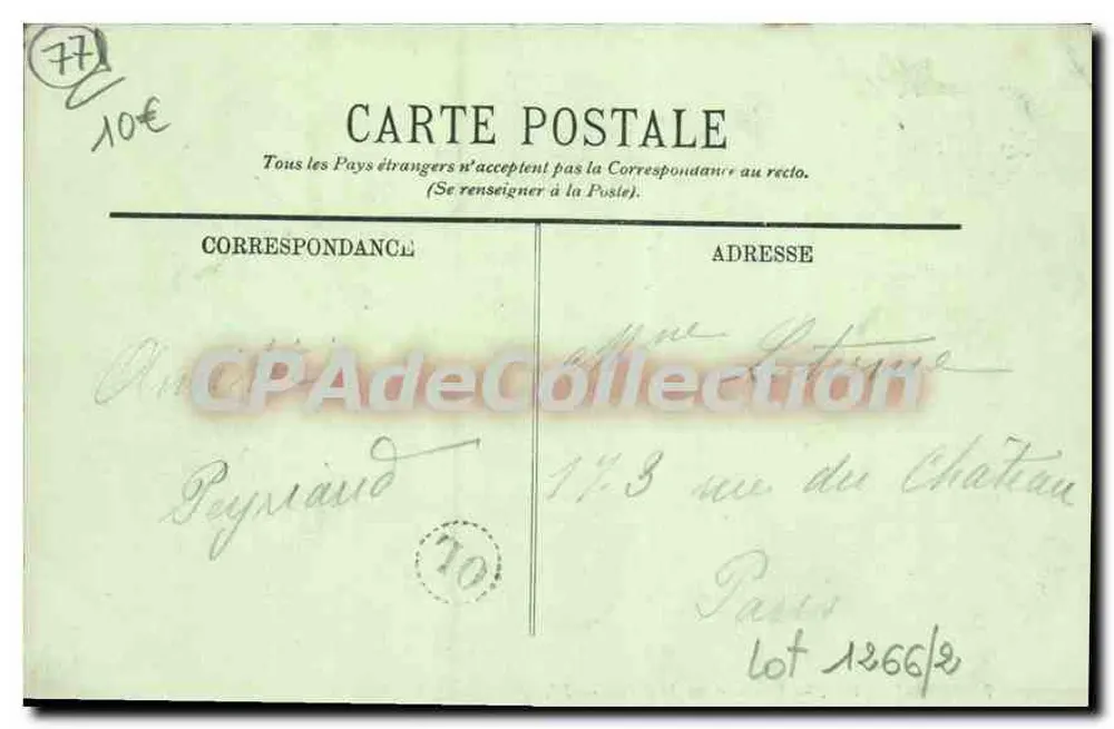 BAS-SAMOIS — Uma vista sobre a Seine — LL. - Verso