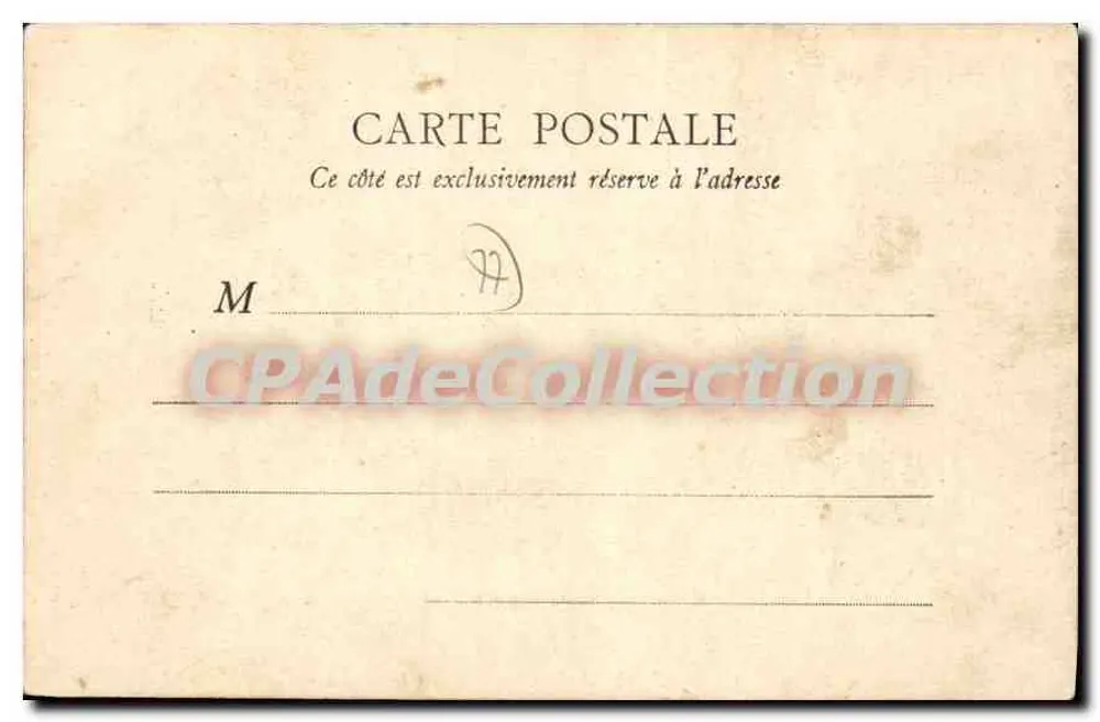 GRETZ — Castelo de Bois-Vignolles — Maison Soufflet, Paris - Verso