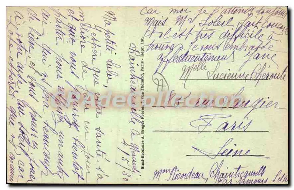 Chaintreauvillle - Der Kanal und der Doyers-Weg — Breguet Frères, n° 15/30 - Rückseite