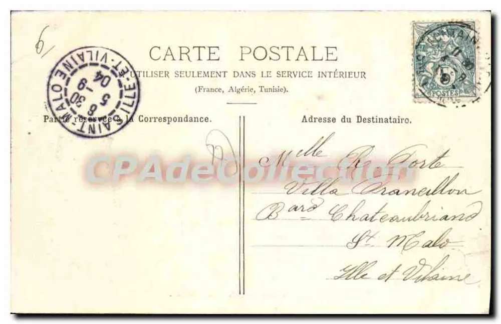 Fleury-en-Bière — O Castelo — Coleção J.B. n°285 - Verso
