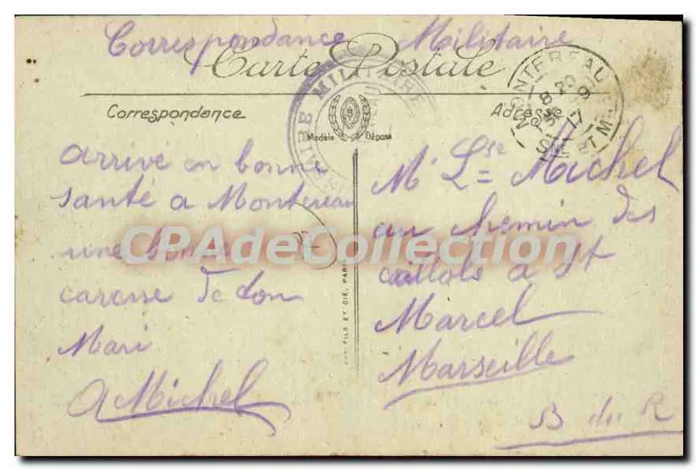 Montereau — Vista geral — LL - Verso