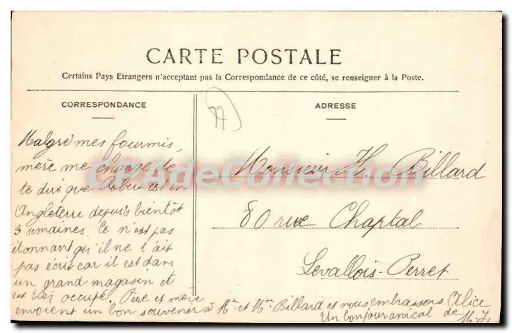 Lizy-sur-Oureq — Die beiden Schlösser — Verlag: L. P. (Lizy-sur-Oureq) - Rückseite