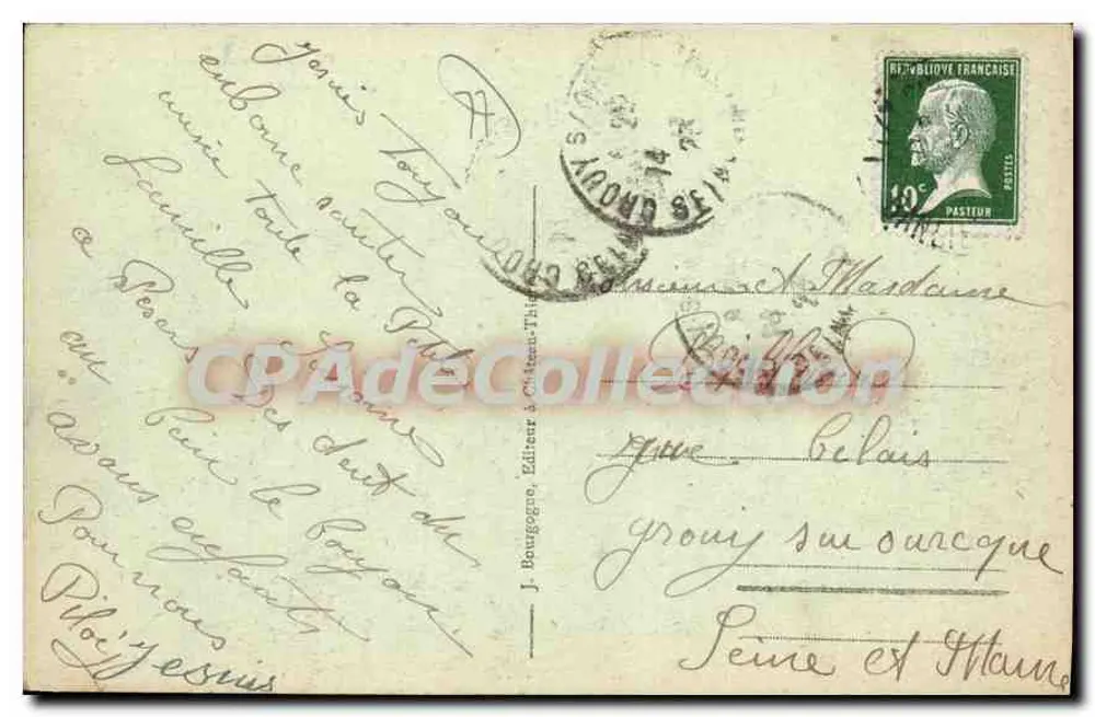 LIZY-sur-OURCQ - Schloss la Trousse (Ostfassade) — Verlag Baron, n° 3bis - Rückseite