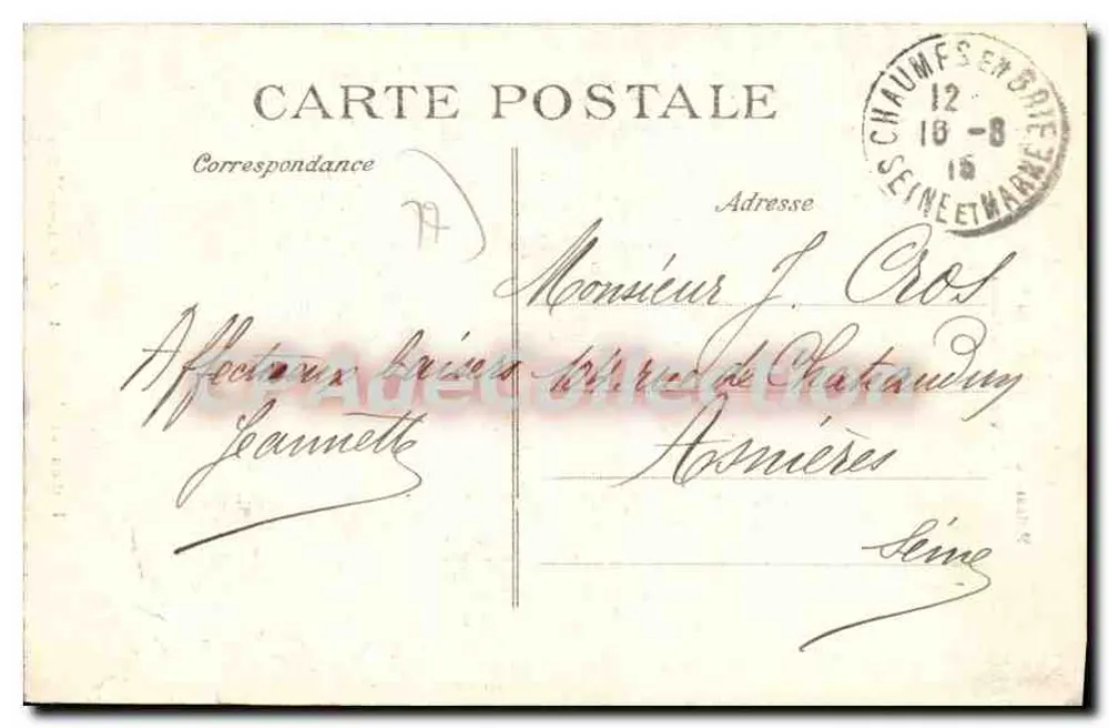 Chaumes-en-Brie — Ruinen des königlichen Schlosses Vivier (13. Jahrhundert) — Ausgabe von La Gazette de Seine-et-Marne - Rückseite