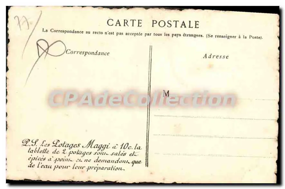 Ruinen der Abtei Larchant — Seine-et-Marne — Fortier & Marotte, Paris, n°37 - Rückseite