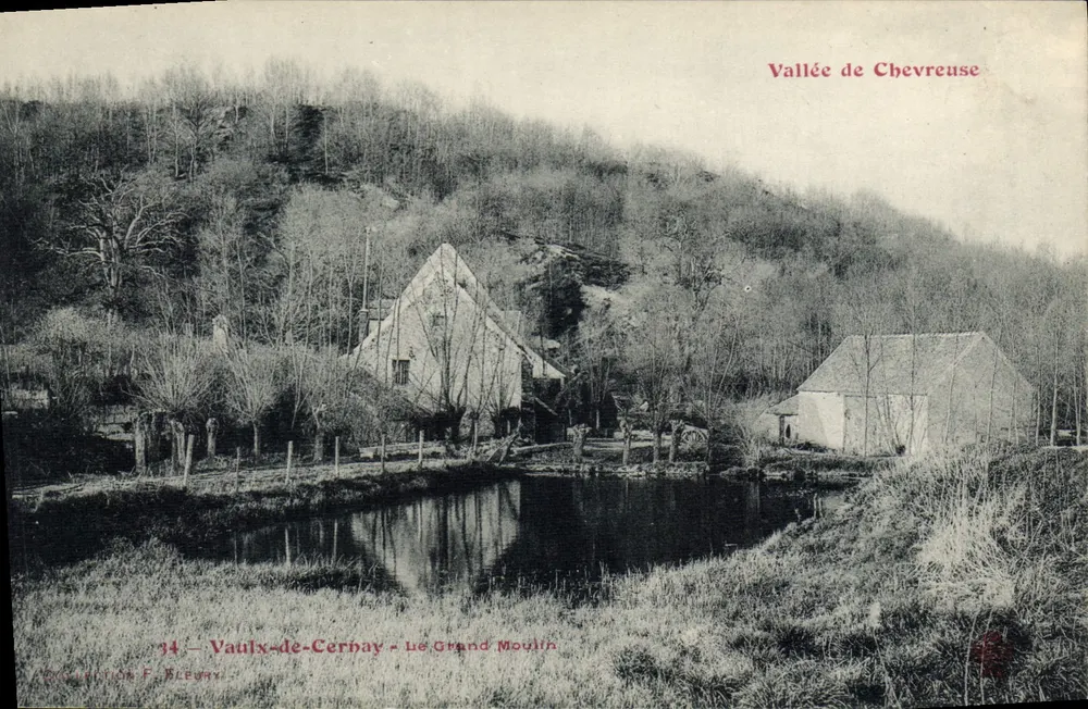Vallée de Chevreuse — Le Grand Moulin — Vaulx-de-Cernay — Verlag F. Bleuay, n°34 - Vorderseite