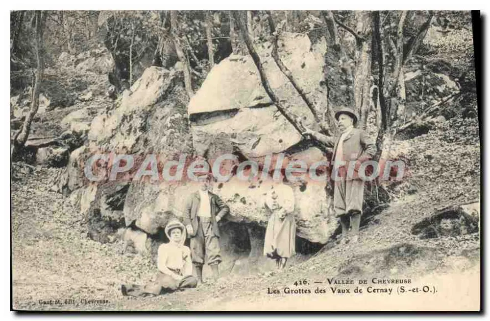 As Grutas dos Vaux de Cernay — Vale de Chevreuse — editor Gaultrol, n° 416 - Frente