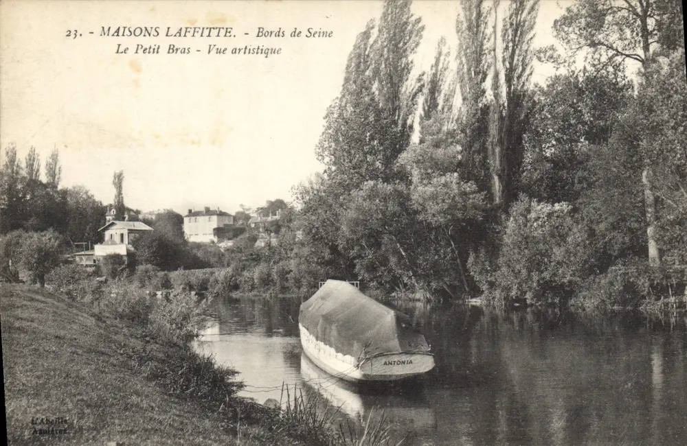 MAISONS LAFFITTE - Bordas do Sena - O Pequeno Braço - Vista artística - L'Abellet, Arnay - Frente