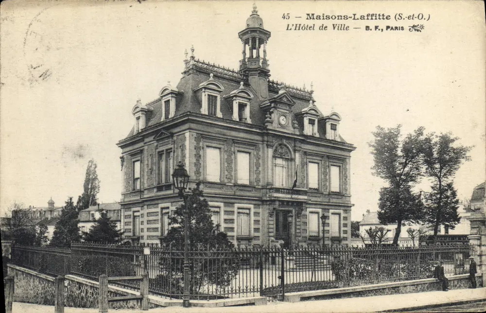 Maison-Laffitte (S.-et-O.) — O Palácio de Justiça — B.F., Paris - Frente