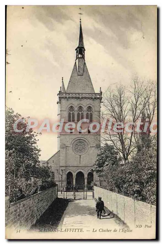 MAISONS-LAFFITTE — A Torre da Igreja — ND Phot - Frente