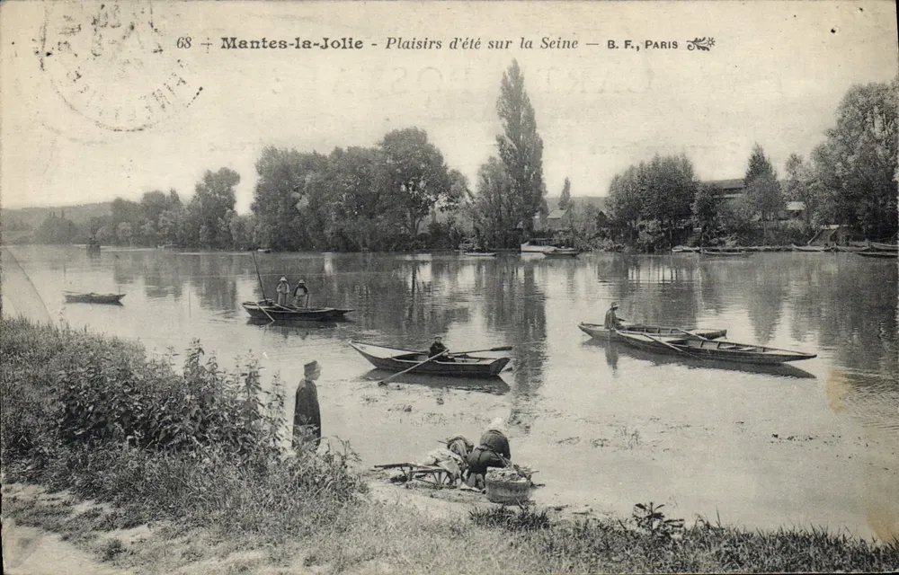 Mantes-la-Jolie — Sommerfreuden am Seine — B.F., PARIS - Vorderseite