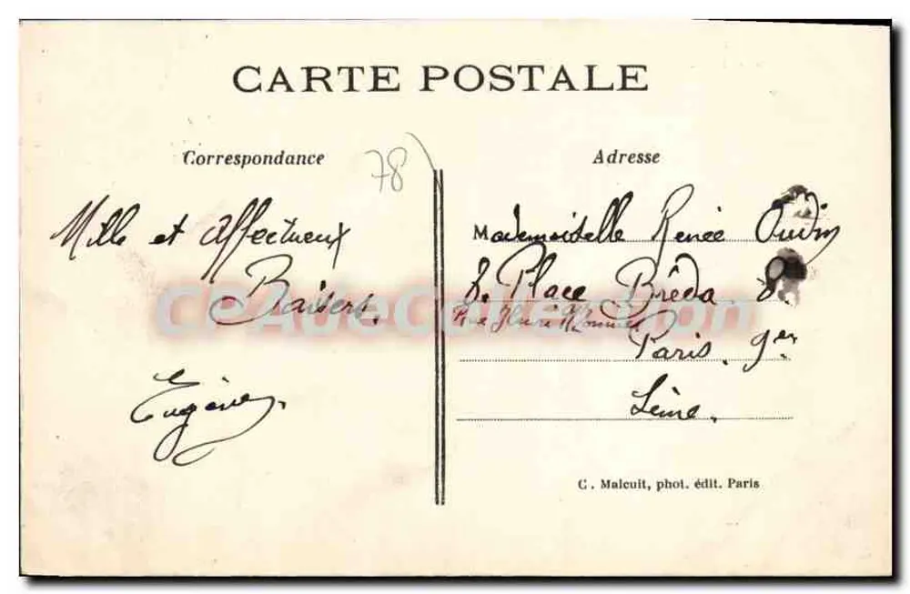 Mantes - O Bairro de Nossa Senhora — C.M. — n°549 - Verso